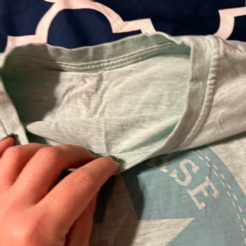 EUc Youth Converse Cropped Green Tee large